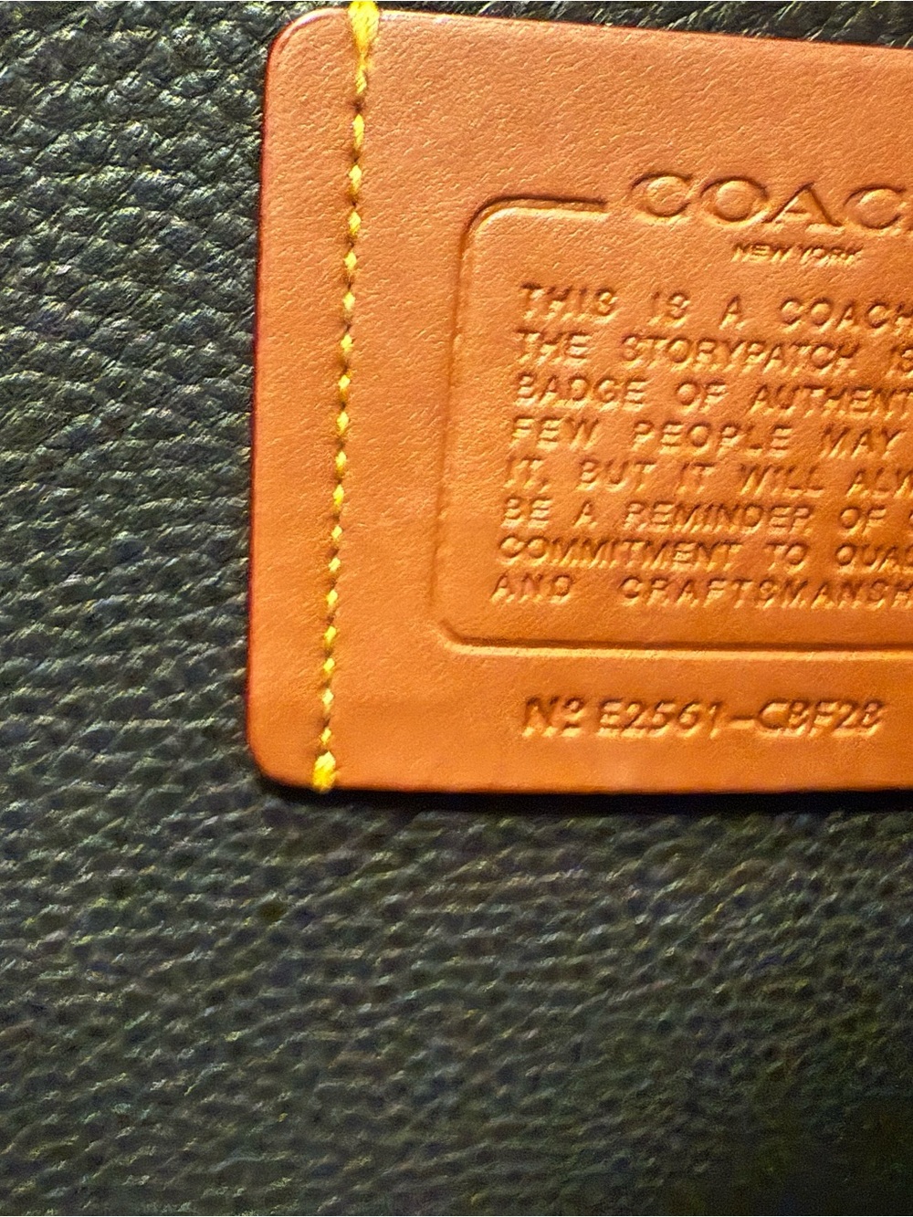 COACH XL Relay Tote in "Loved
Leather" CBF28 - Picture 5 of 5